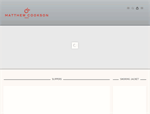 Tablet Screenshot of matthewcookson.com